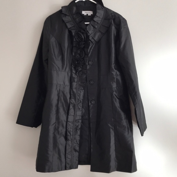 Thin black dress coat - Picture 2 of 7